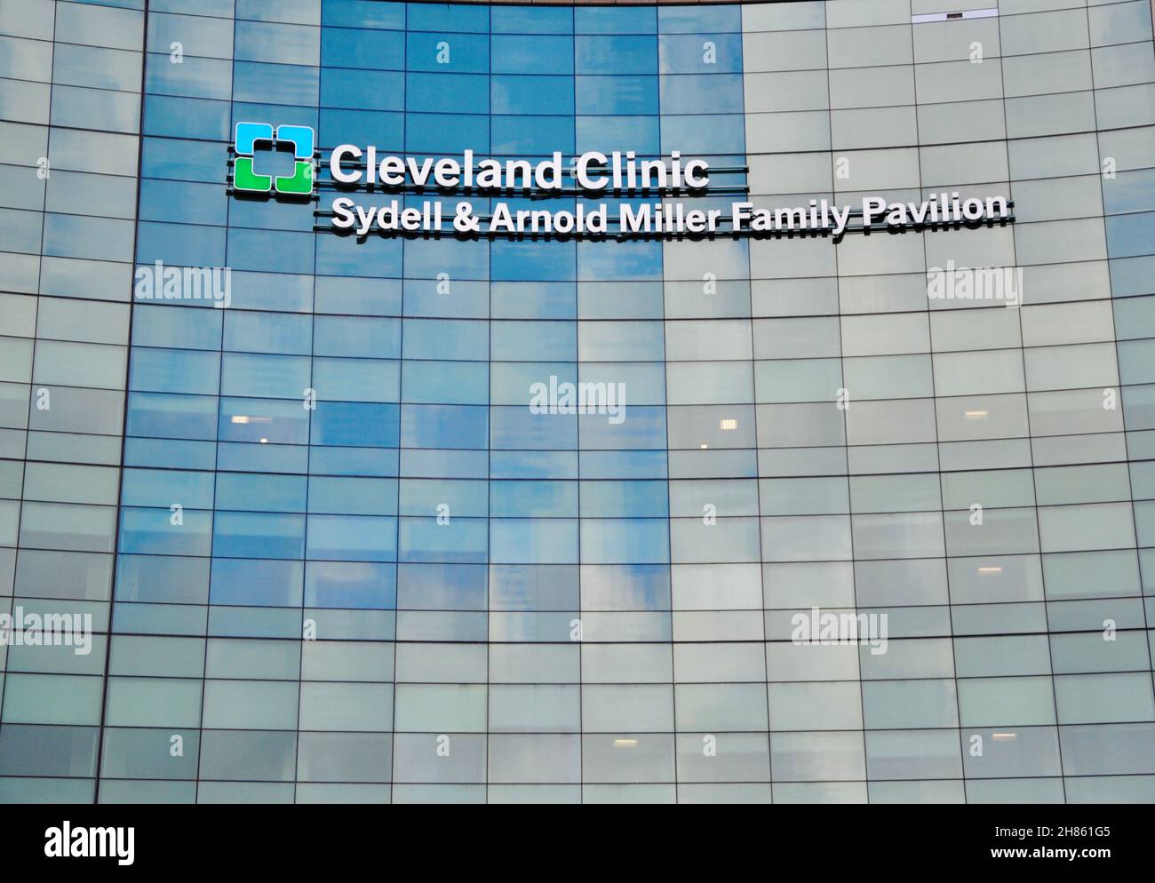Der Familienpavillon von Sydell und Arnold Miller auf dem Hauptcampus der Cleveland Clinic Stockfoto