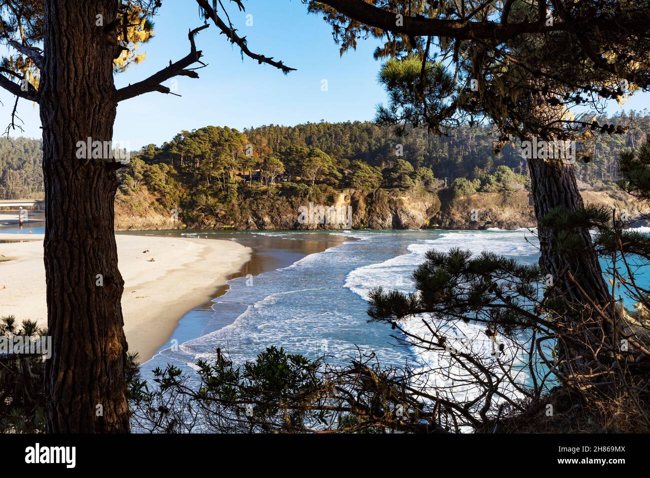 Mendocino Beach, Mendocino, Kalifornien, USA Stockfoto