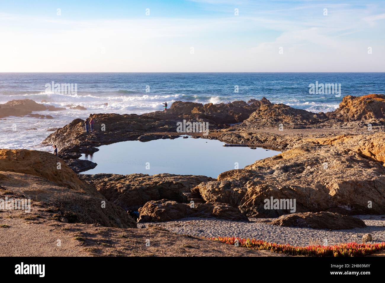 Glass Beach, Fort Bragg, Mendocino County, Kalifornien, USA Stockfoto