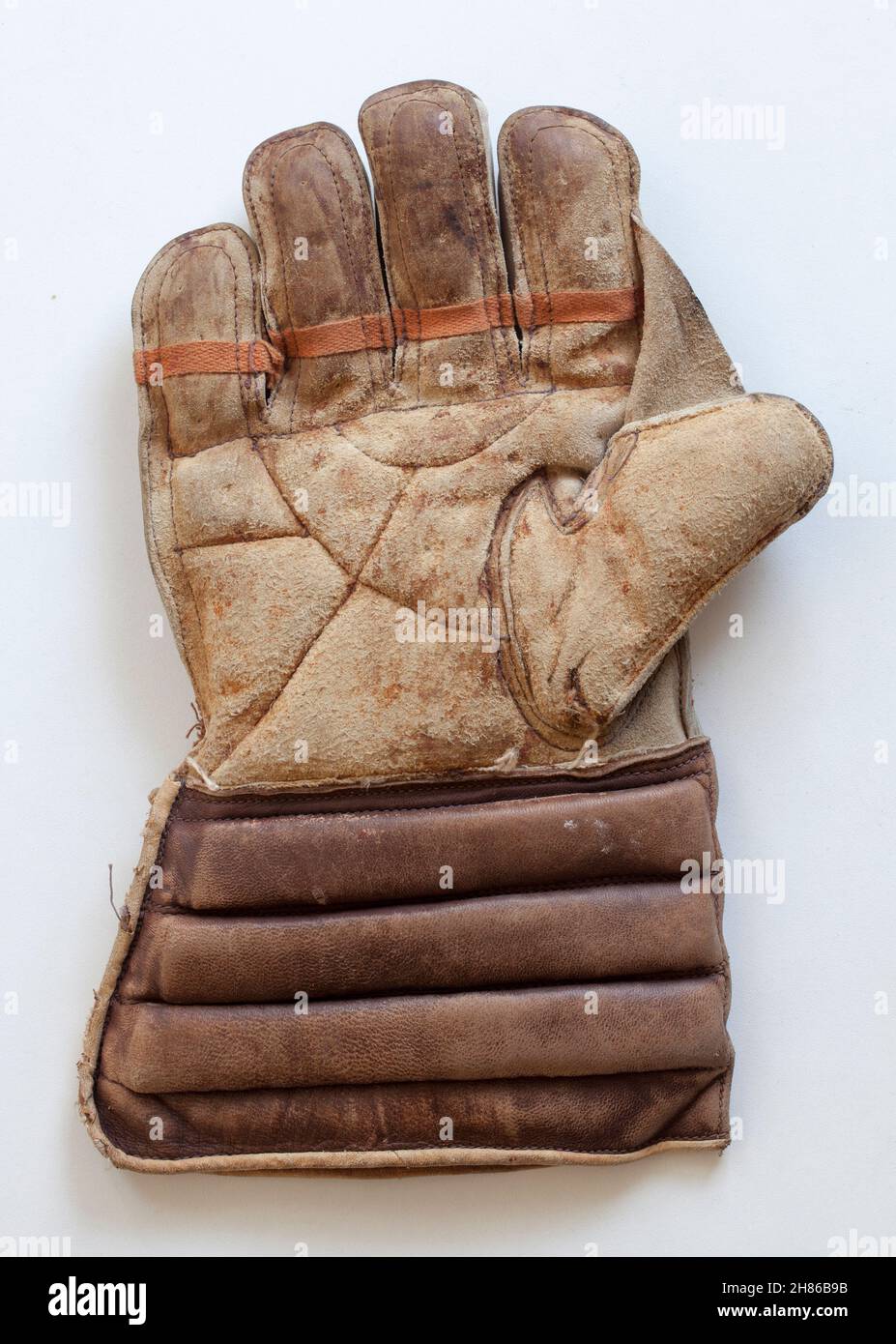 Old Cricket Batting Glove Stockfoto