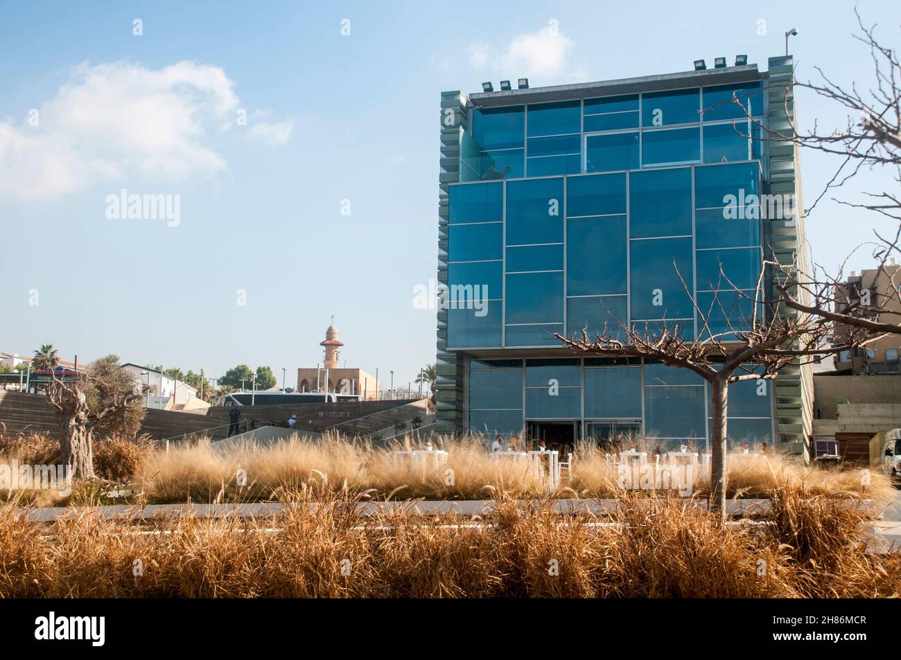 Das Peres Center for Peace, an der Küste von Jaffa, Israel Stockfoto