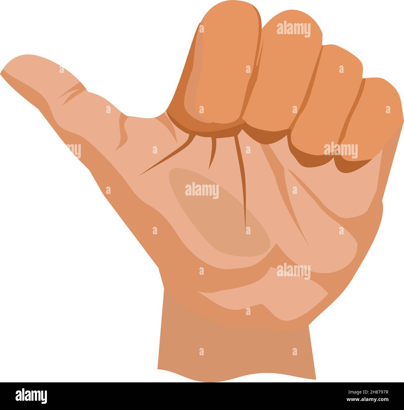 Finger Nummer Sechs Vektor Stock Vektor