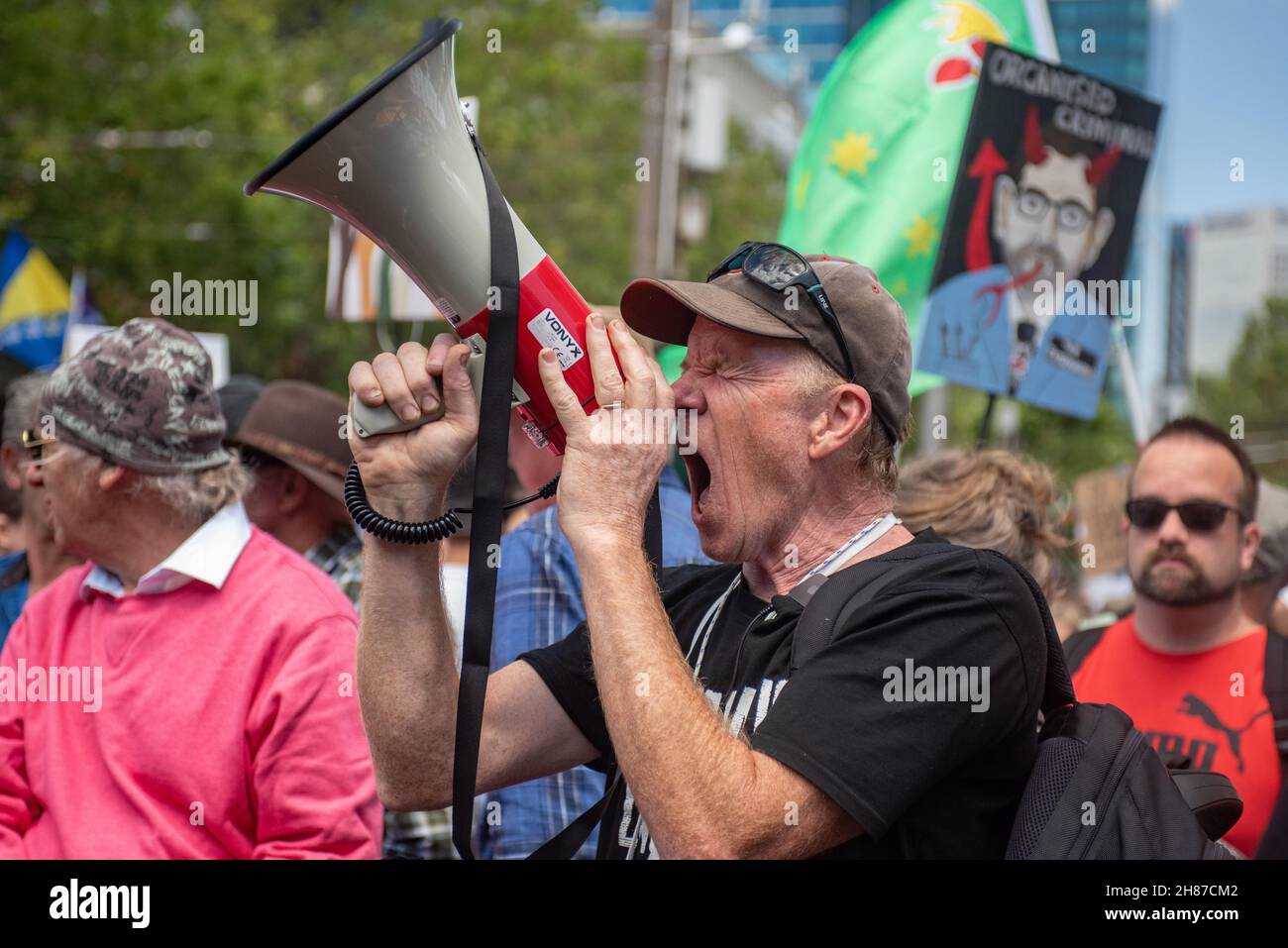 27th. November 2021. Melbourne, Australien. Tötet die Bill Rally. Quelle: Jay Kogler/Alamy Live News Stockfoto