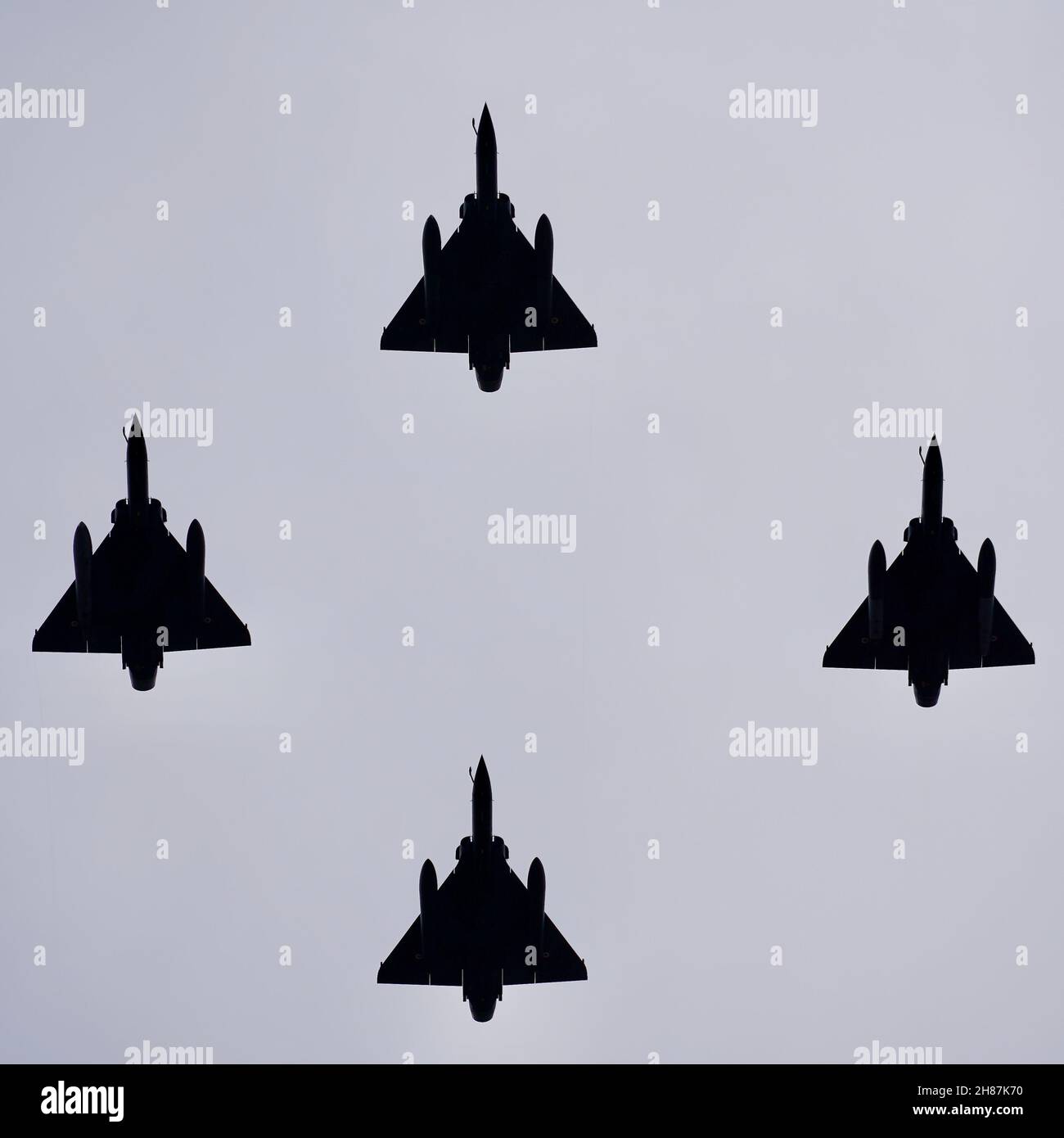 défilé aérien du 14 juillet Stockfoto