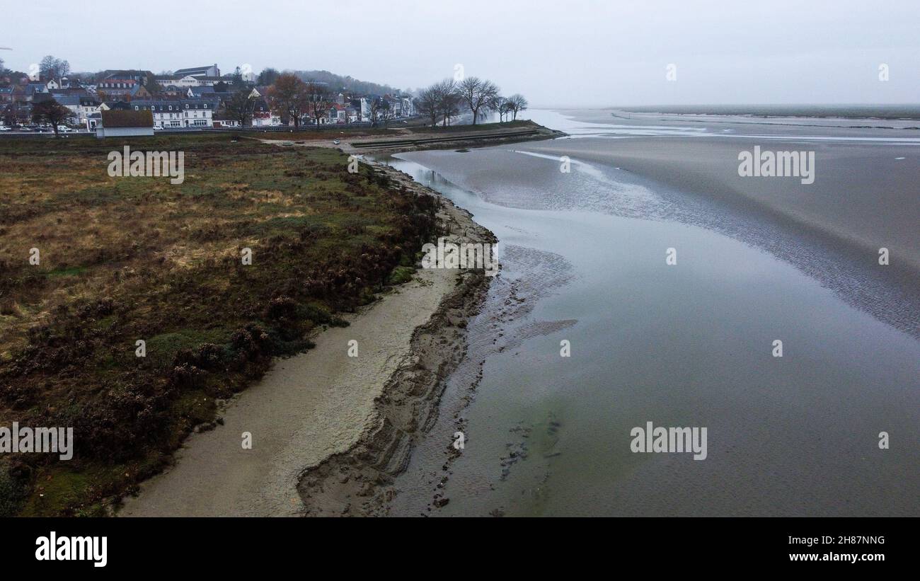 Saint-Valery-sur-Somme, Somme, Hauts-de-France, Picardie, Nordwestfrankreich Stockfoto