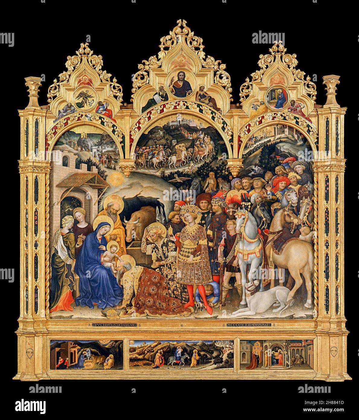 Painting by gentile da fabriano Fotos und Bildmaterial in hoher