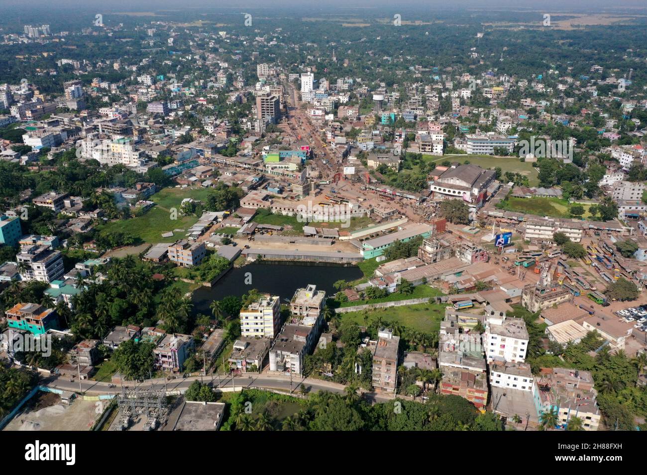 Jessore, Bangladesch - 09. November 2021: Jessore ist eine große Stadt im Distrikt Jashore im Südwesten von Bangladesch. Es ist das ADM Stockfoto