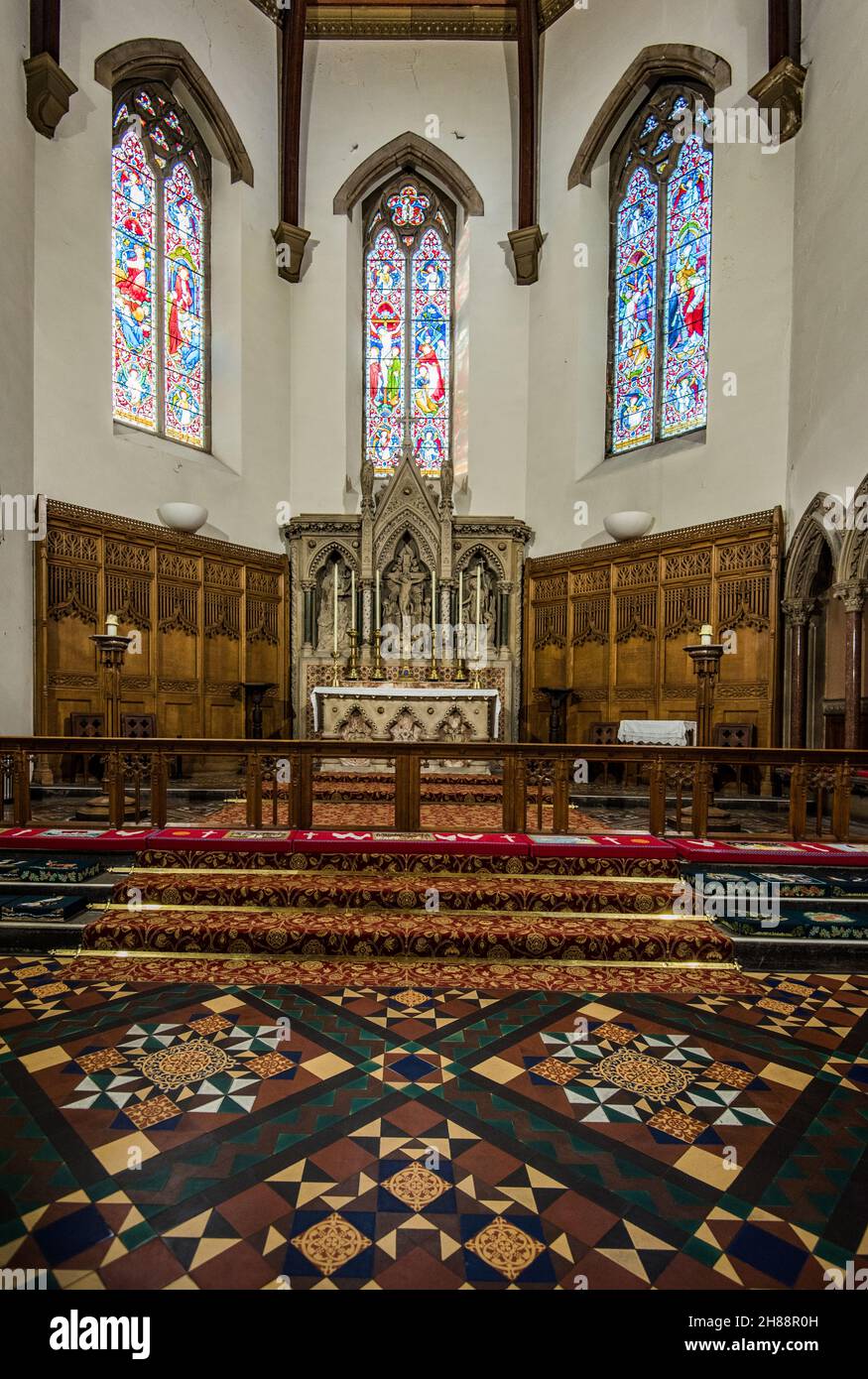 Inverness Cathedral. St Andrews Cathedral, abseits des Ness Walk und der Ardross Street in Inverness, Highlands, Schottland Stockfoto