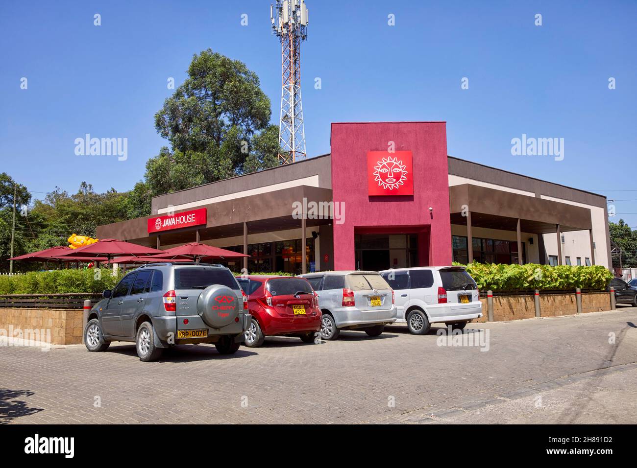Java House Café in Nairobi Kenia Afrika Stockfoto