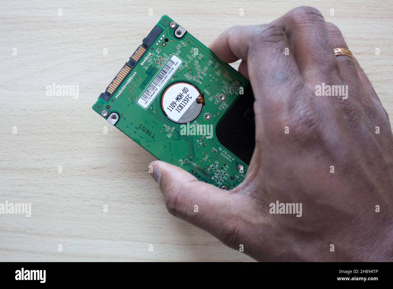 Interne Festplatte des Computers Stockfoto