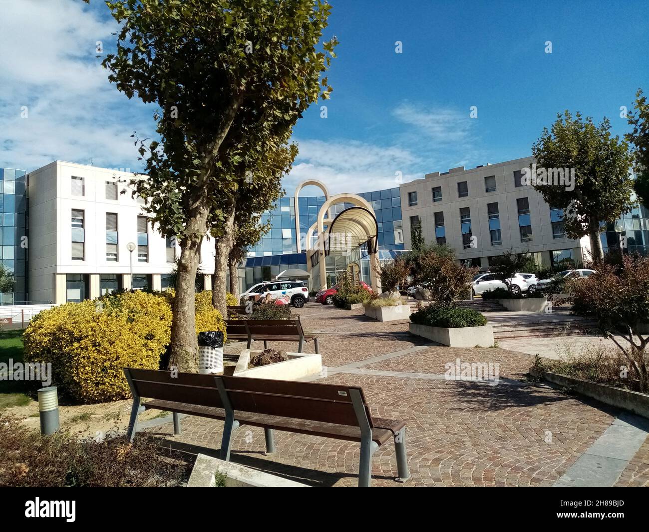 Krankenhauszentrum Stockfoto