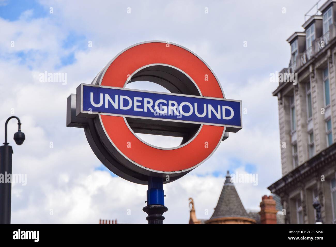U-Bahnstation London im Zentrum von London, Großbritannien. Stockfoto