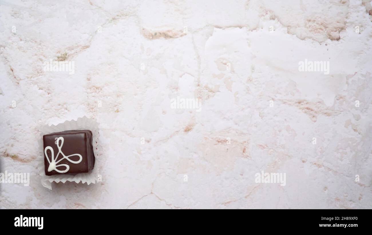 Ein Hintergrundbild mit einem Cholokat Stockfoto