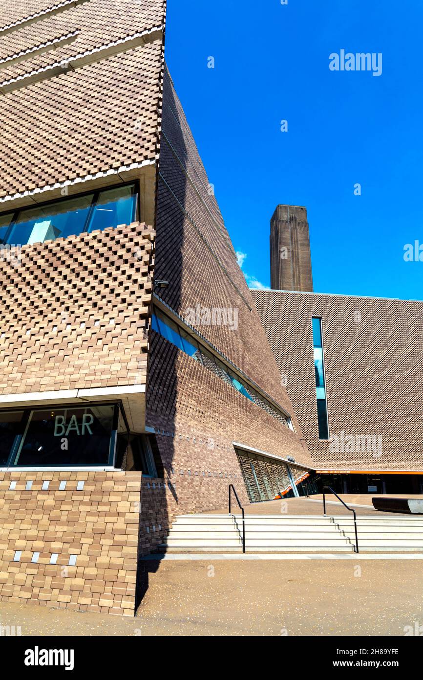 Außenansicht des Tate Modern Blavatnik Building, Bankside, London, Großbritannien Stockfoto