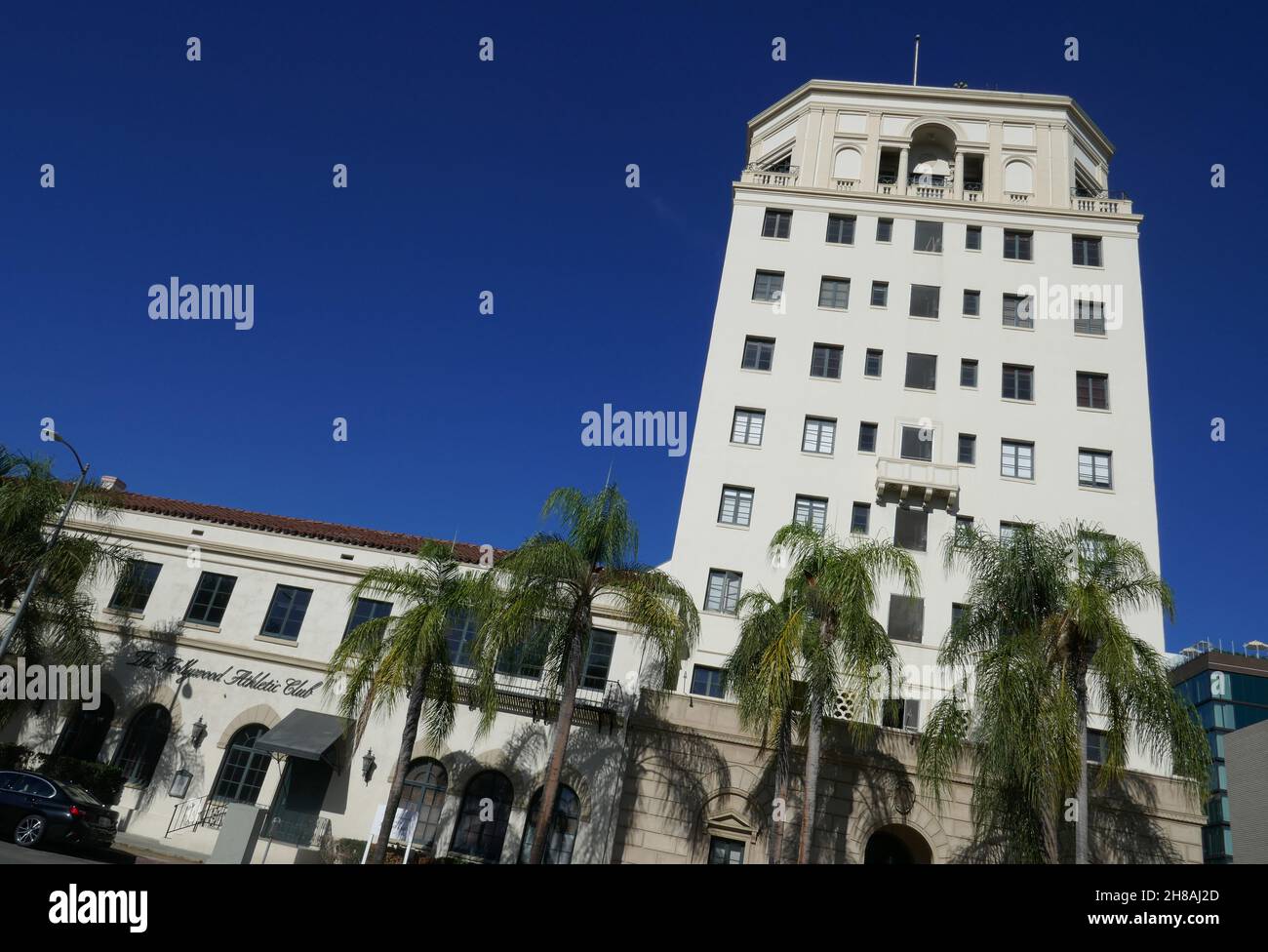 Los Angeles, California, USA 27th November 2021 Eine allgemeine Sicht der Atmosphäre des Hollywood Athletic Club, zu dessen Mitgliedern Charlie Chaplin, Errol Flynn, John Wayne, Walt Disney, Cecil B. DeMille, Cornel Wilde, Humphrey Bogart, Clark Gable, Howard Hughes, Joan Crawford, Rudolph Valentino, Mae West und viele mehr, am 27. November 2021 am 6525 Sunset Blvd in Los Angeles, Kalifornien, USA. Foto von Barry King/Alamy Stockfoto Stockfoto