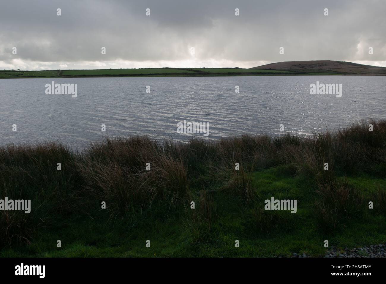 Dozmary Pool auf Bodmin Moor, Cornwall, England Stockfoto