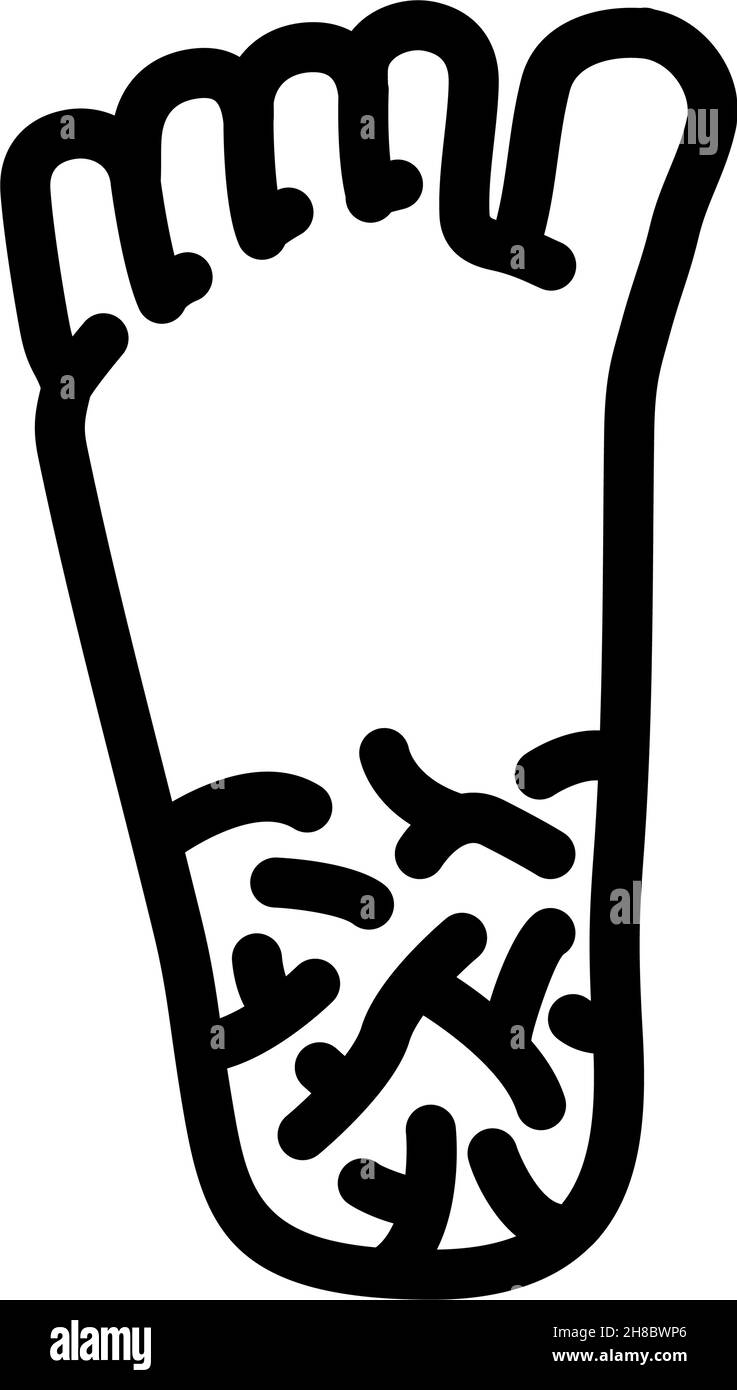 Gesprungene Absätze – Symbol-Vektor-Illustration Stock Vektor