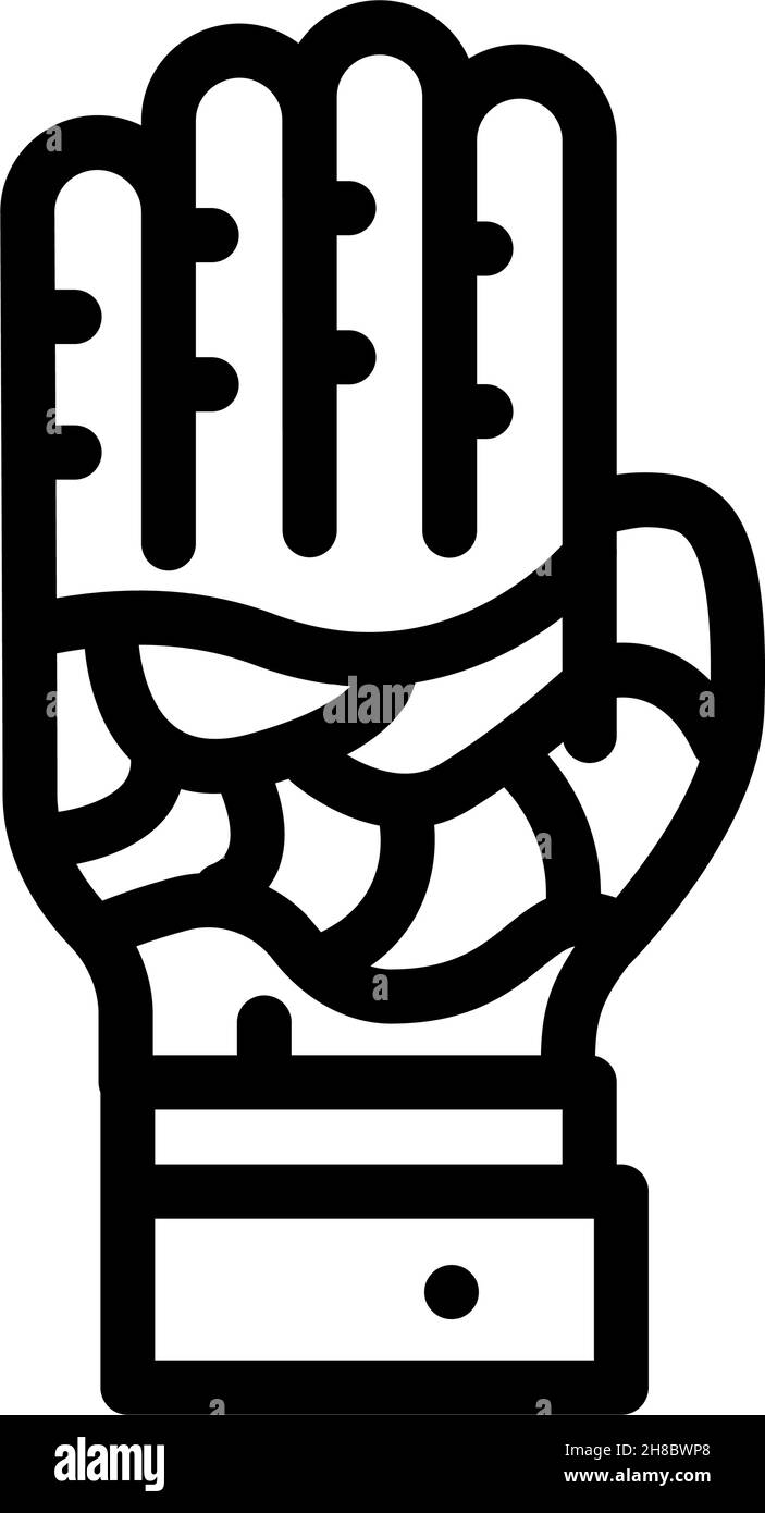 Abbildung des Symbols für keloide Hautkrankheiten Stock Vektor