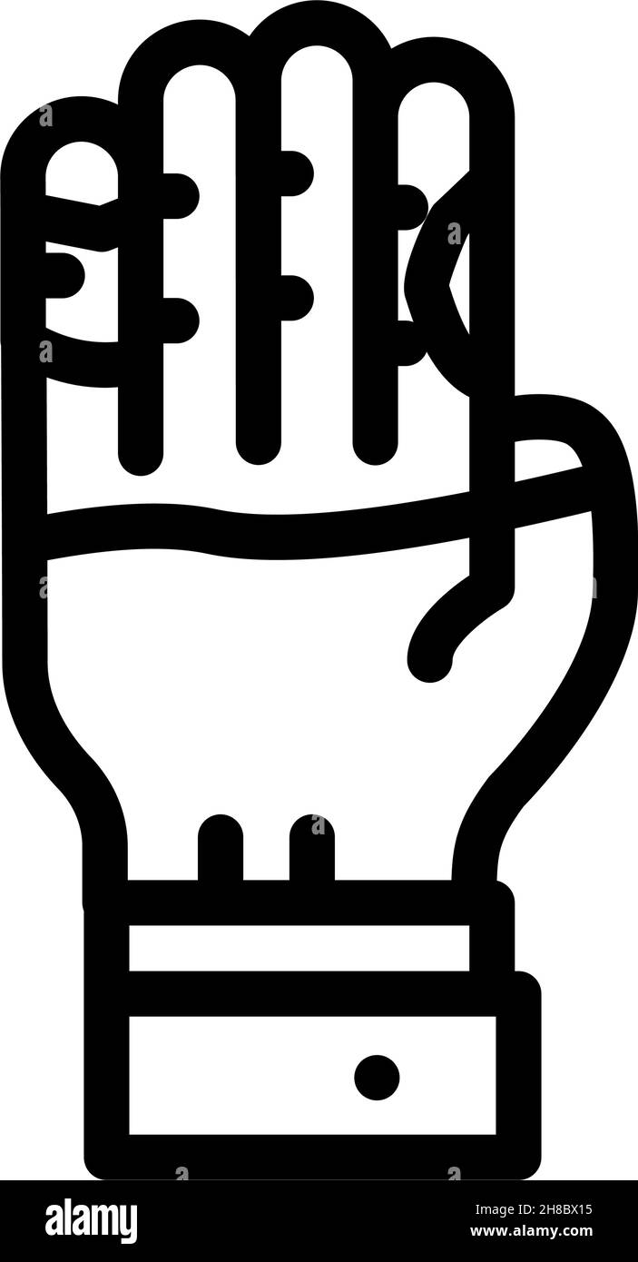 vitiligo Haut Krankheit Linie Symbol Vektor Illustration Stock Vektor