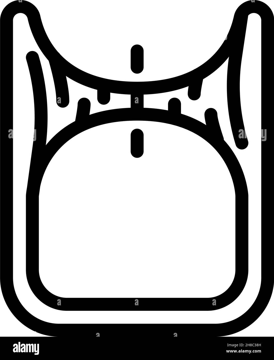 Abbildung des Symbols für die Wurmbohrung Stock Vektor