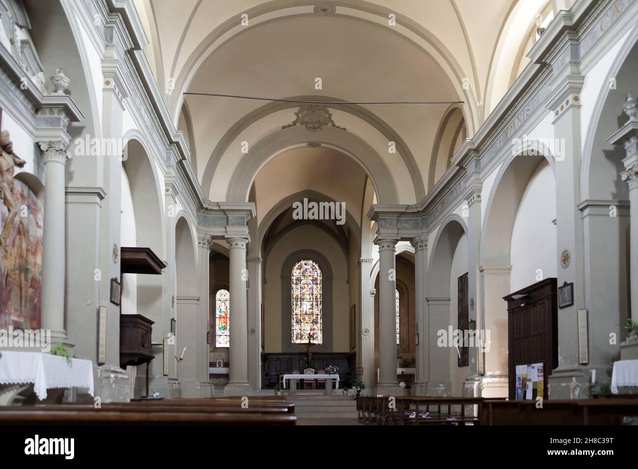 Kirche Des Heiligen Franziskus, Orange Flag Award, Chiusi, Toskana, Italien, Europa Stockfoto