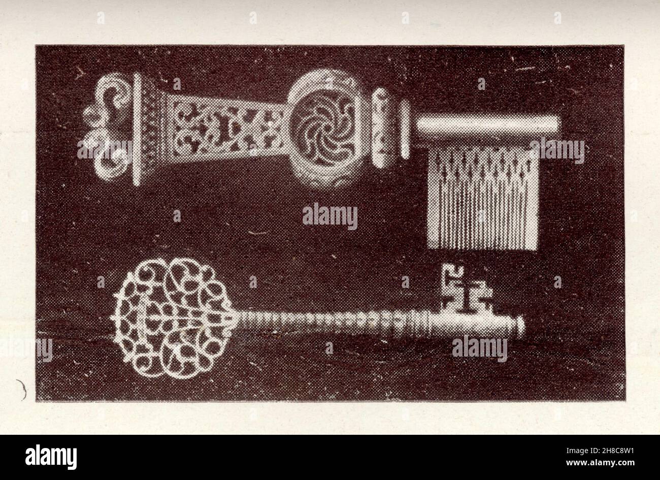 Schlüssel. XVI et XVIIE siècle Stockfoto