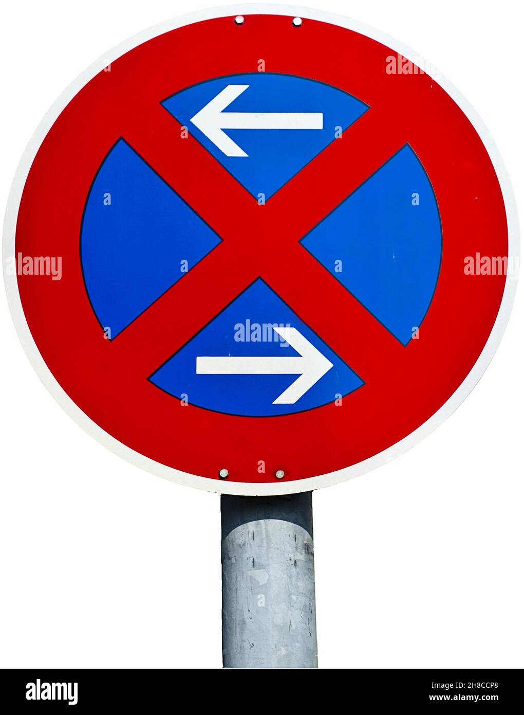 Straßenschild Stopp Beschränkung, Deutschland Stockfoto