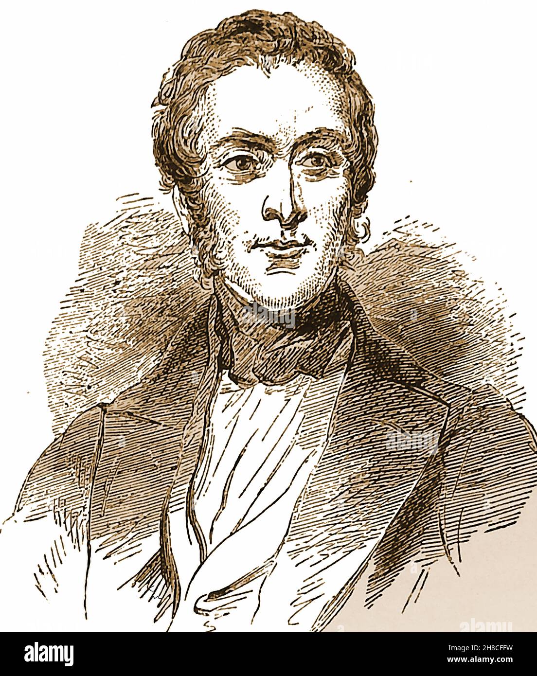 Ein Porträt des britischen Politikers Fox Maule-Ramsay, 11th Earl of Dalhousie, (1801 – 1874), auch bekannt als Fox Maule und The Lord Panmure, aus dem Jahr 1893. Er war vom 8th. Februar 1855 bis zum 21st. Februar 1858 britischer Außenminister Stockfoto