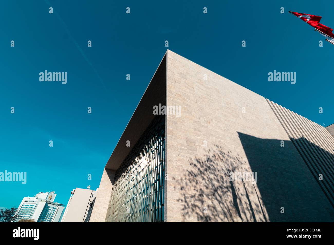 Atatürk Kulturzentrum. Atatürk Kultur Merkezi in Istanbul. Neues AKM-Gebäude. Istanbul Türkei - 11.13.2021 Stockfoto