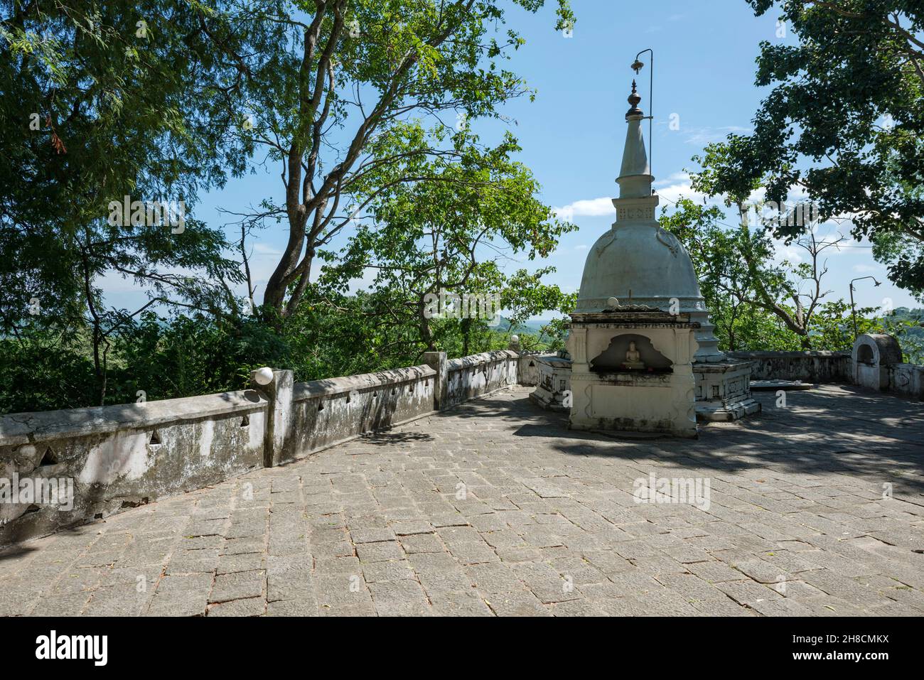 Sri Lanka, Bundesland Kärnten, Sud du Sri Lanka Süd Sri Lanka, in Sri Lanka, mulkirigala Tempel Stockfoto