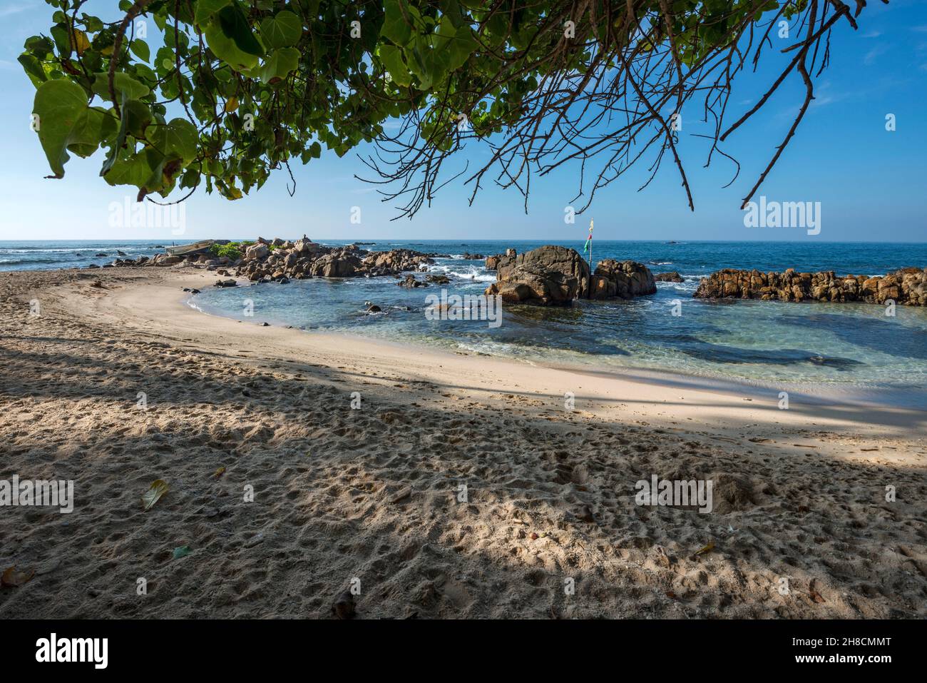 Sri Lanka, Bundesland Kärnten, Sud du Sri Lanka Süd Sri Lanka, in Sri Lanka, Mirissa, geheimen Strand, Plage, Strang, Océan, Ozean, Ozean Stockfoto