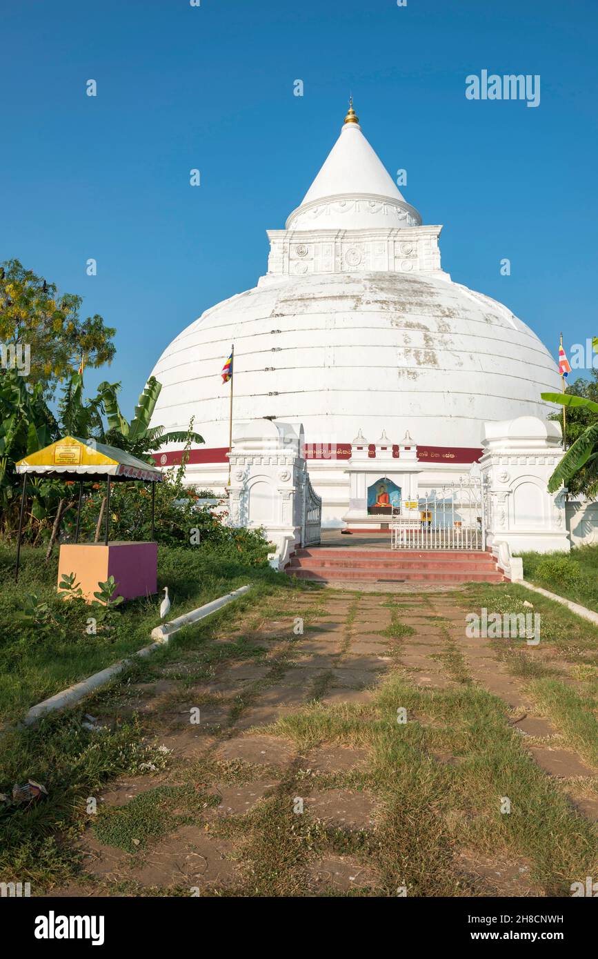 Sri Lanka, Provinz Uva, Tissamaharama, Raja Maha Vihara, Thissa Viharay Tempel, Tempel, Tempel Stockfoto