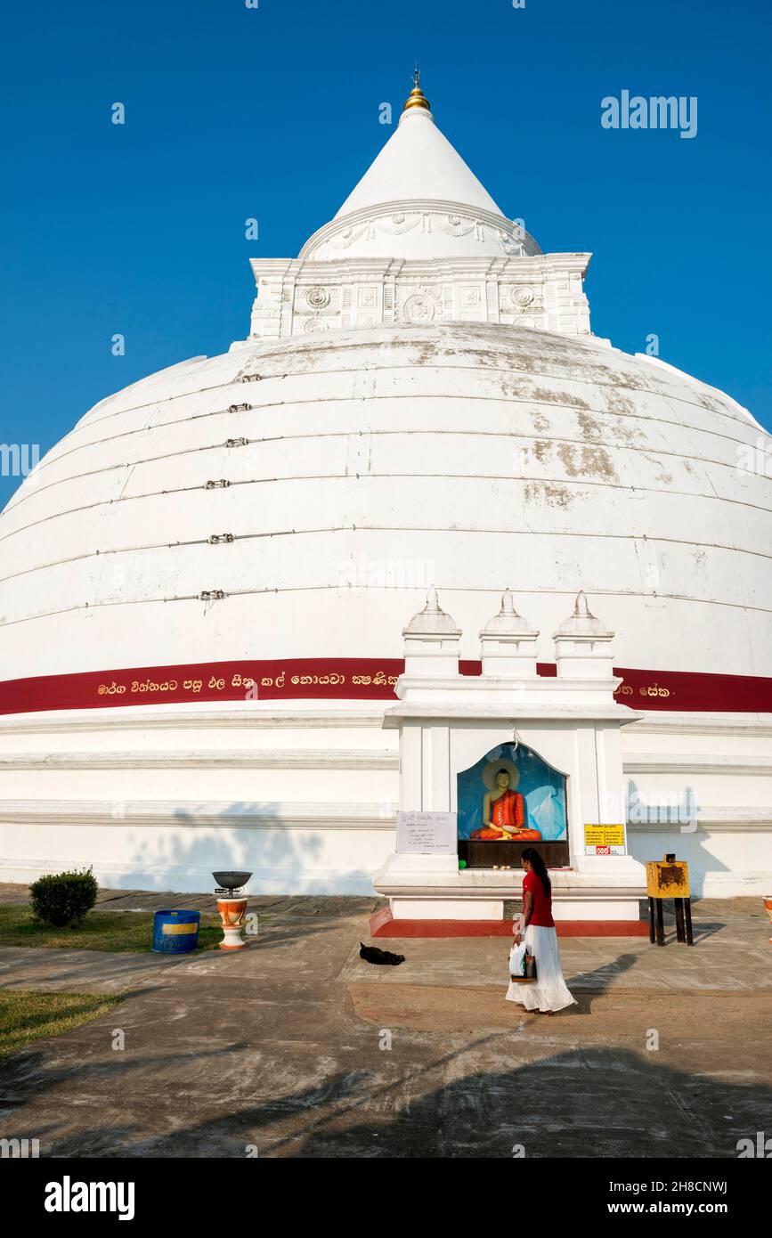 Sri Lanka, Provinz Uva, Tissamaharama, Raja Maha Vihara, Thissa Viharay Tempel, Tempel, Tempel Stockfoto