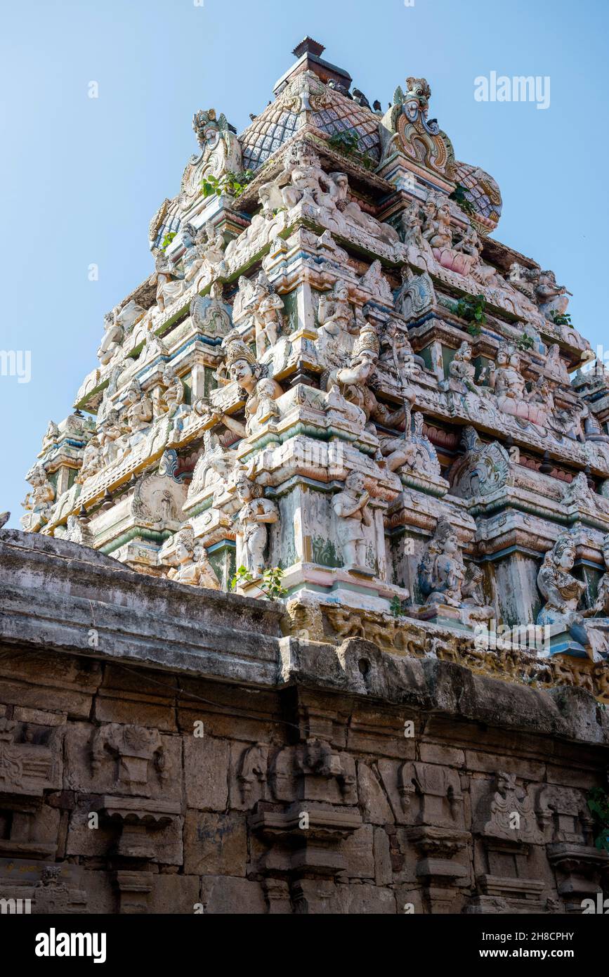 Sri Lanka, Province du Nord-Ouest, Nordwest Provinz, Nordwestprovinz, près de Chilaw, Bei Chilow, in der Nähe von Chilaw, Munneeswaram-Tempel. Stockfoto