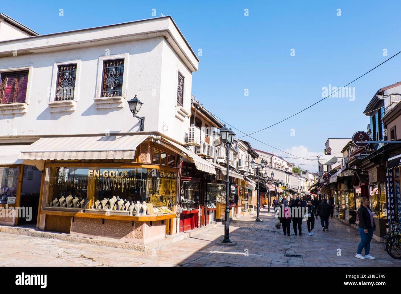 Stara Čaršija, Alter Basar, Skopje, Nordmakedonien Stockfoto