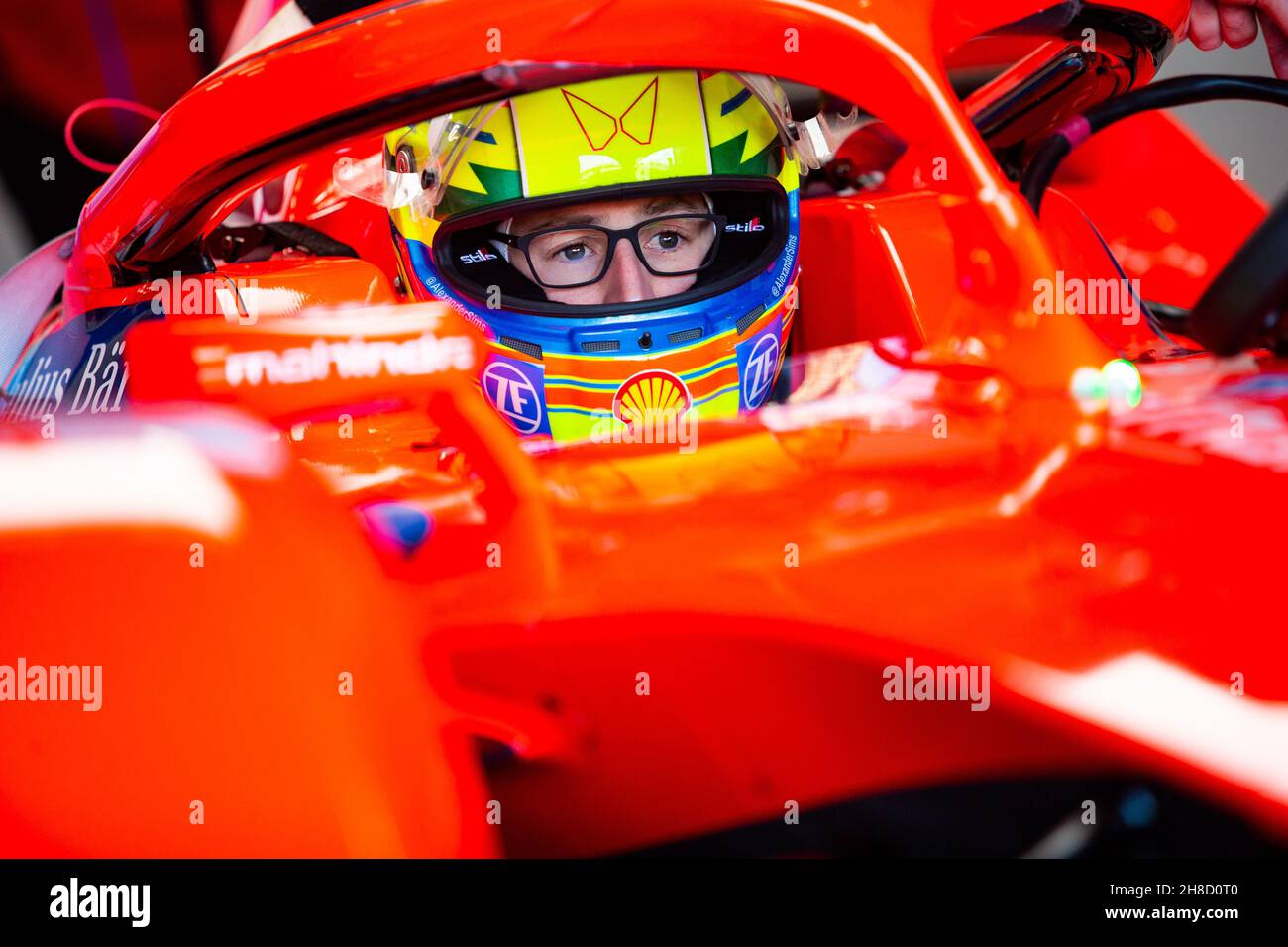 Sims Alexander (gbr), Mahindra Racing, Mahindra M7Electro, Portrait während des Vorsaison-Tests der FIA Formel-E-Weltmeisterschaft 2021-22, auf dem Circuit Ricardo Tormo vom 28. November bis 2. Dezember 2021 in Valencia, Spanien - Foto: Joao Filipe/DPPI/LiveMedia Stockfoto