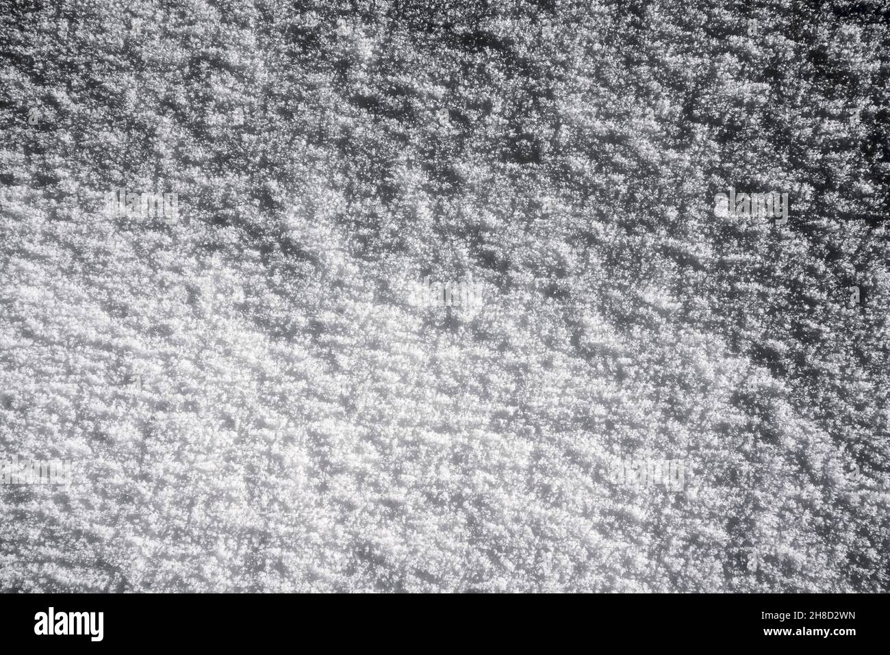 Schneeoberfläche Stockfoto