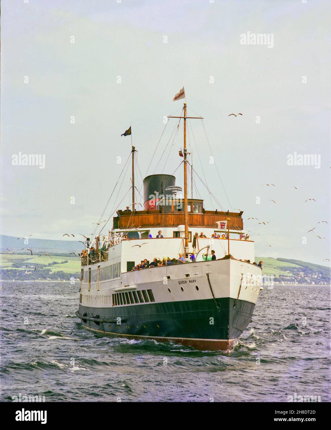 Die Königin Mary, Clyde 1970s Stockfoto
