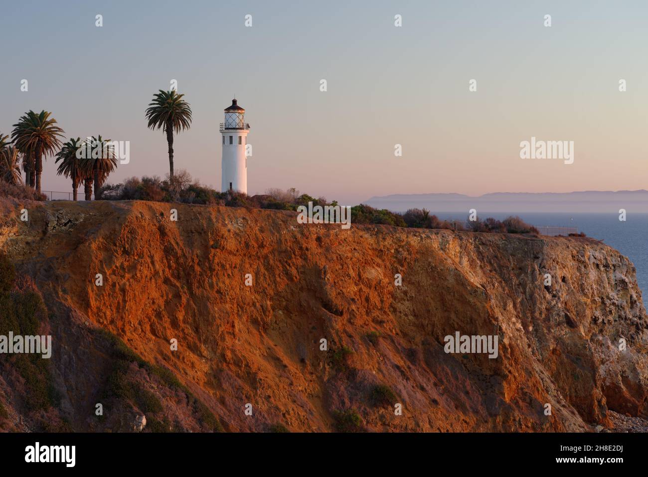 Point Vicente Lighthouse in Rancho Palos Verdes, Los Angeles County. Stockfoto