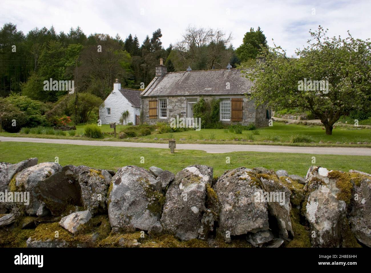 Anworth alte Kirchenruinen, erbaut 1626, Drehort für Horrorfilme, The Wicker man, Gatehouse of Fleet, Dumfries & Galloway, Schottland Stockfoto