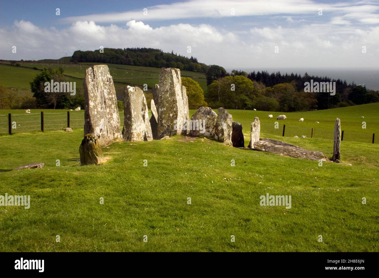 Cairnholy chambered cairns, bei Carsluith, Dumfries & Galloway, Schottland Stockfoto