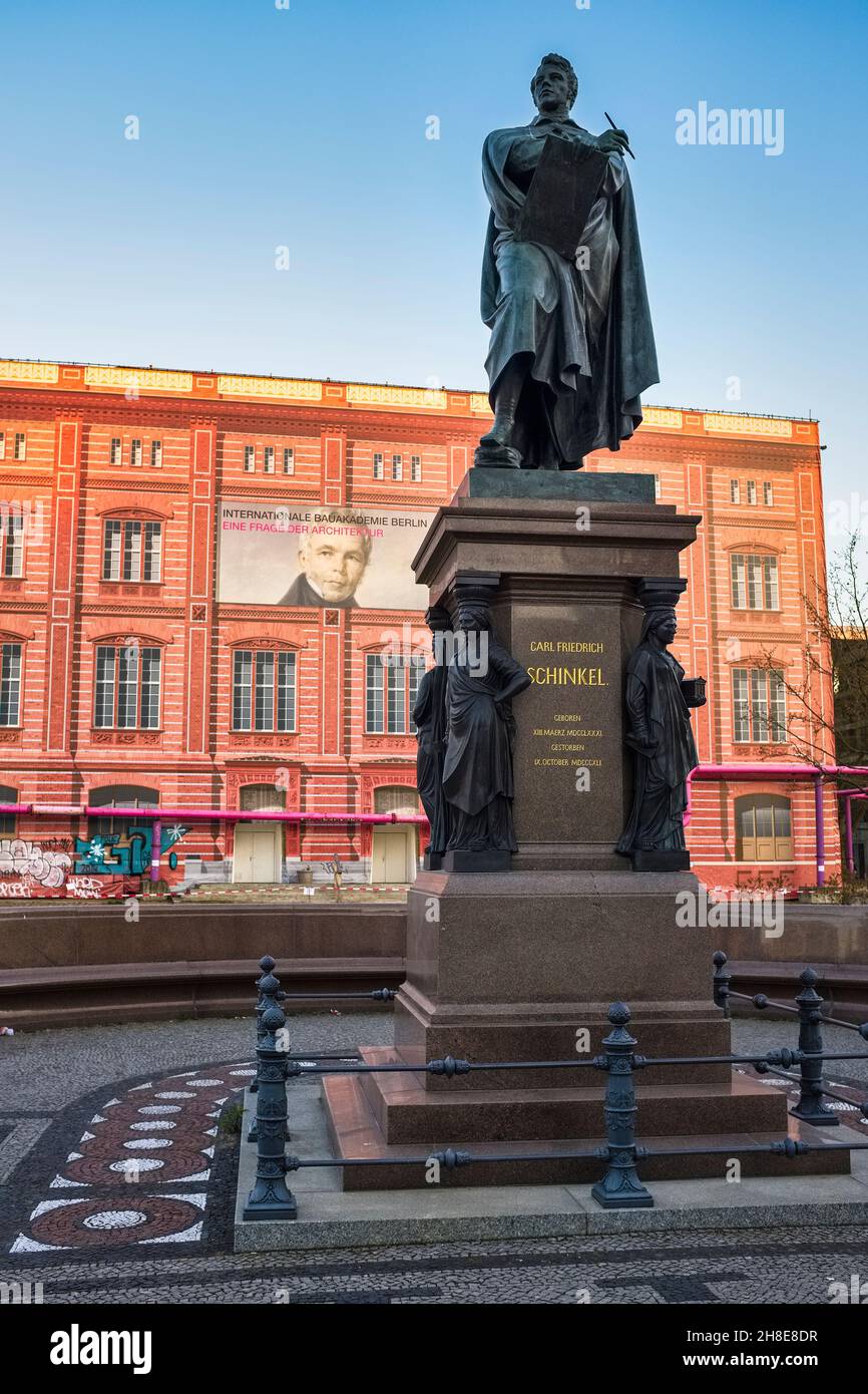 Schinkel-Denkmal, Schinkelplatz, Berlin, Deutschland Stockfoto