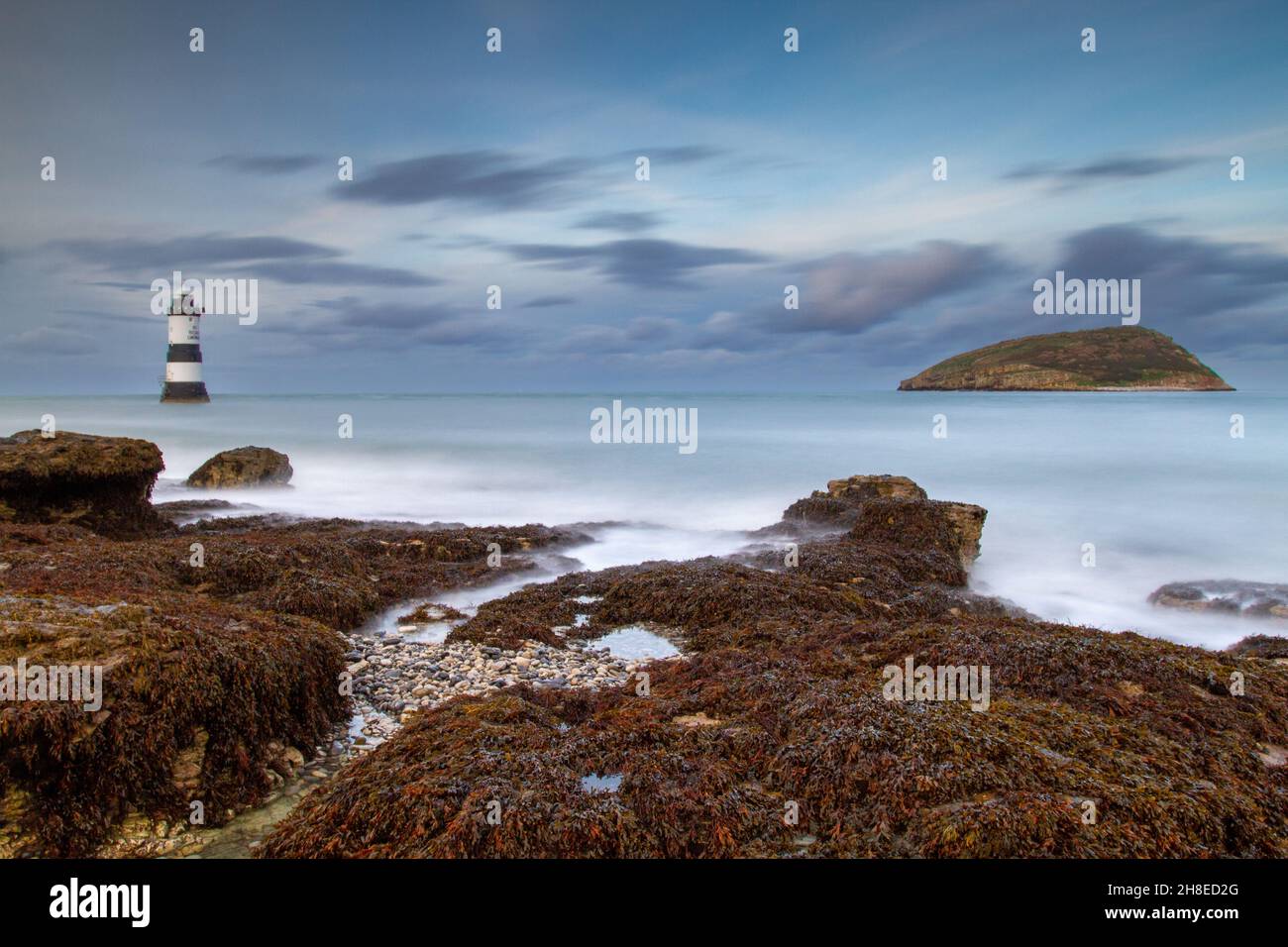 Penmon Point Lighthouse Stockfoto