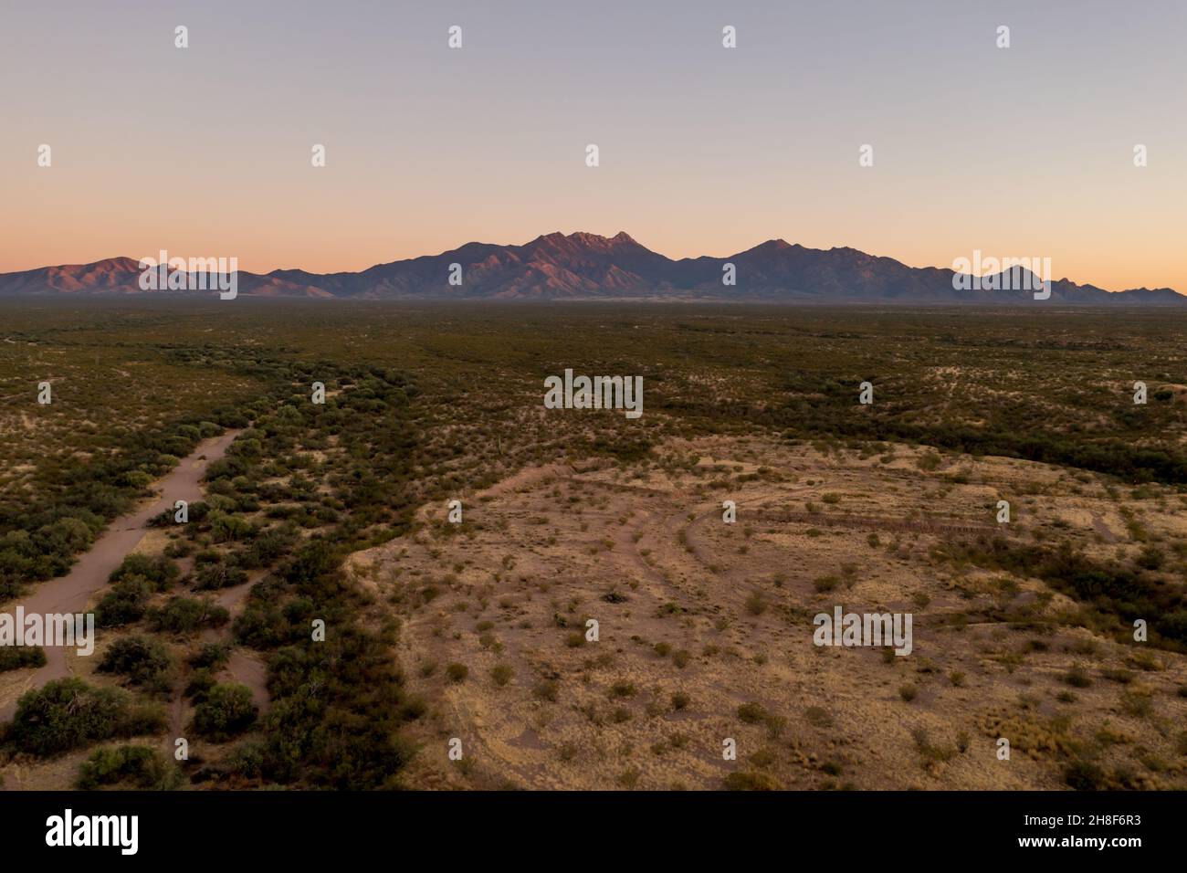 Unerschlossenen Immobilien Grundstücke und Grundstücke zum Verkauf in Arizona Stockfoto