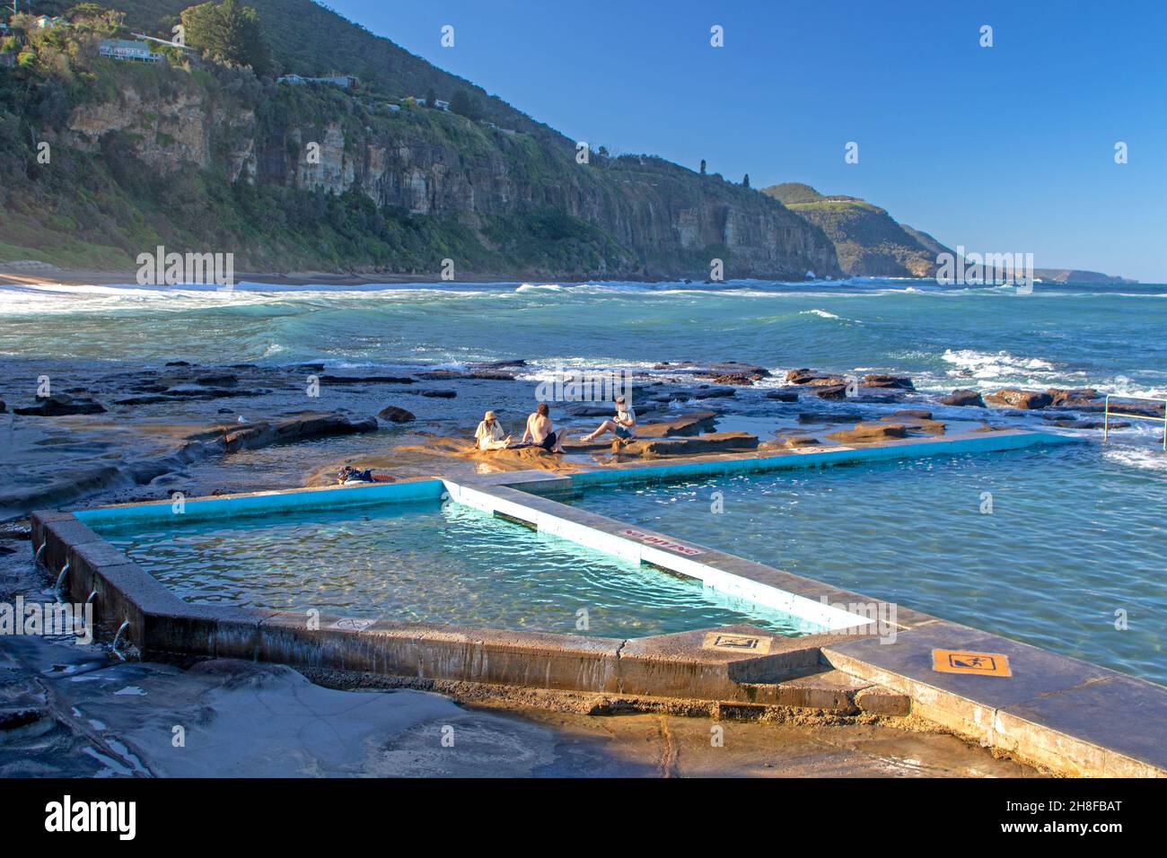 Coalcliff Rock Pool Stockfoto