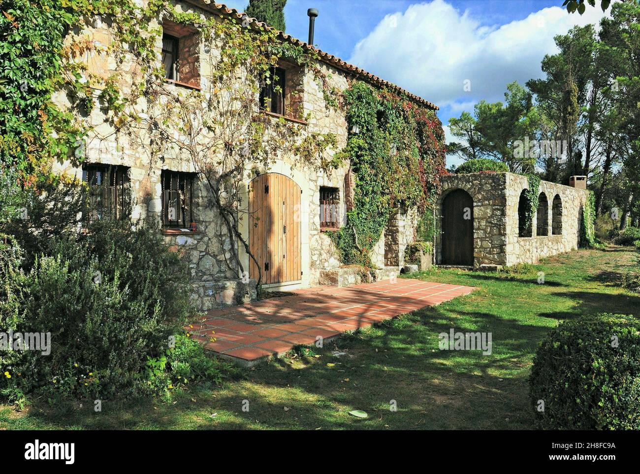 Altstadt von Albiol, Baix Camp Region, Provinz Tarragona, Katalonien, Spanien Stockfoto