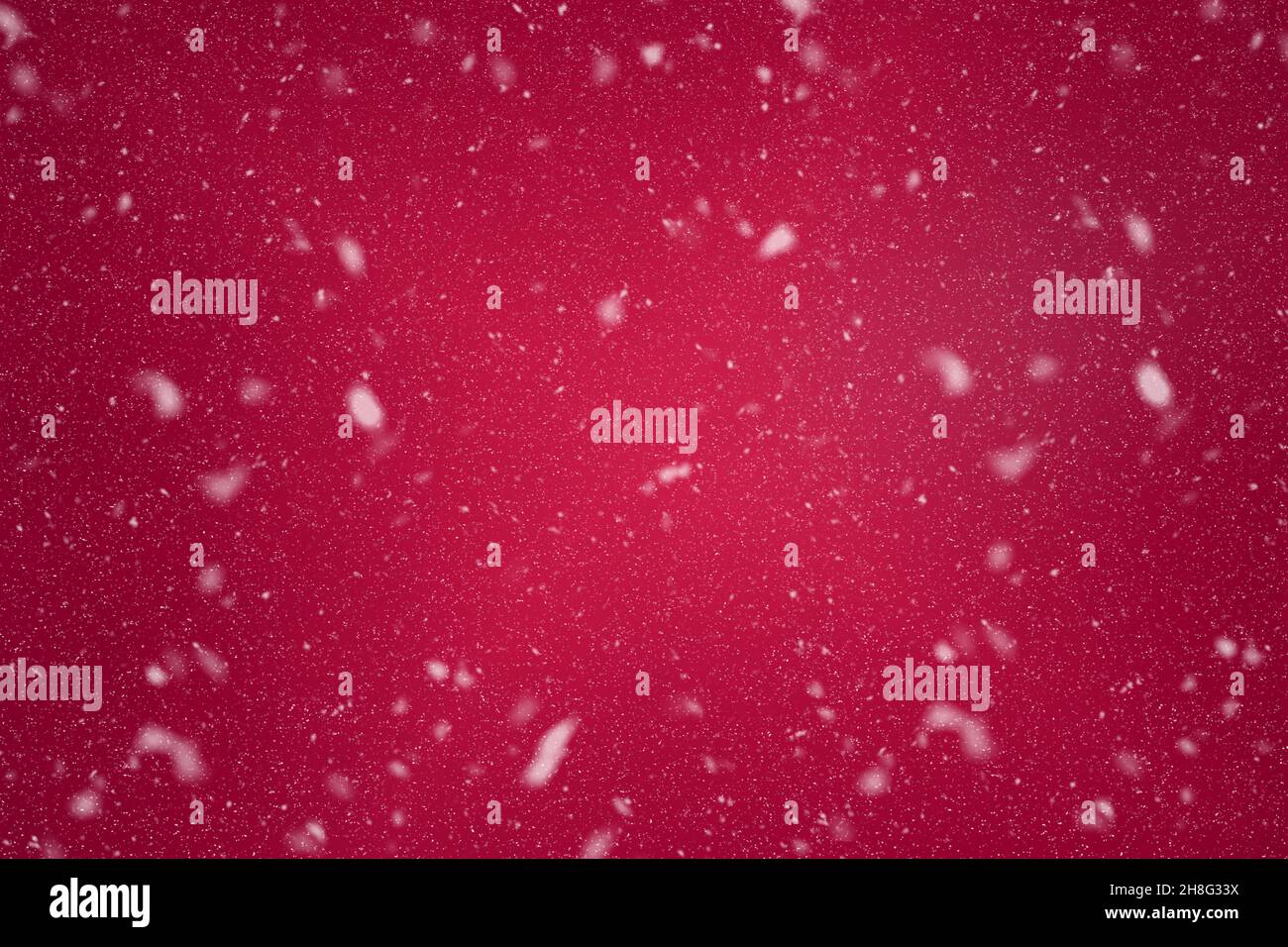 Rot verschneiten Weihnachten Design für Tapeten und Werbung. Weihnachtskonzept für Werbung. Stockfoto