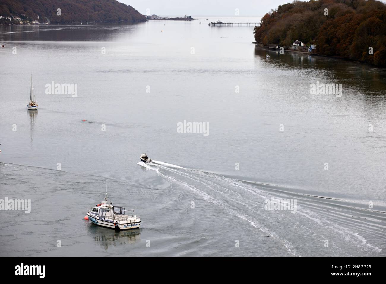 Garth Pier ist eine denkmalgeschützte Struktur in Bangor, Gwynedd, Nordwales. Entworfen von J.J. Webster von Westminster Stockfoto
