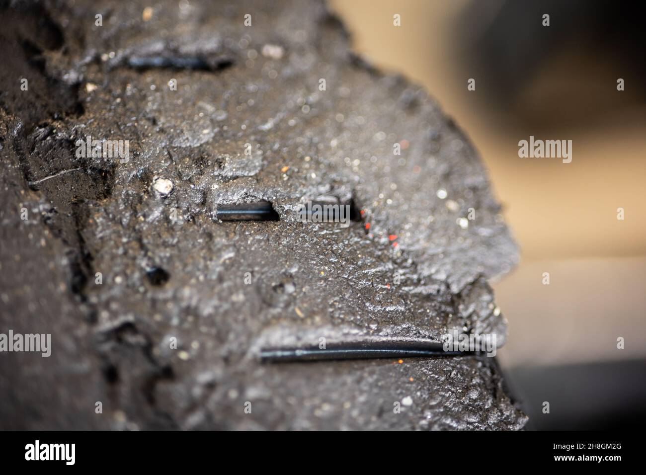 pneus Reifen Reifen während des Vorsaison-Tests der FIA Formel-E-Weltmeisterschaft 2021-22 auf dem Circuit Ricardo Tormo vom 28. November bis 2. Dezember 2021 in Valencia, Spanien - Foto: Germain Hazard/DPPI/LiveMedia Stockfoto