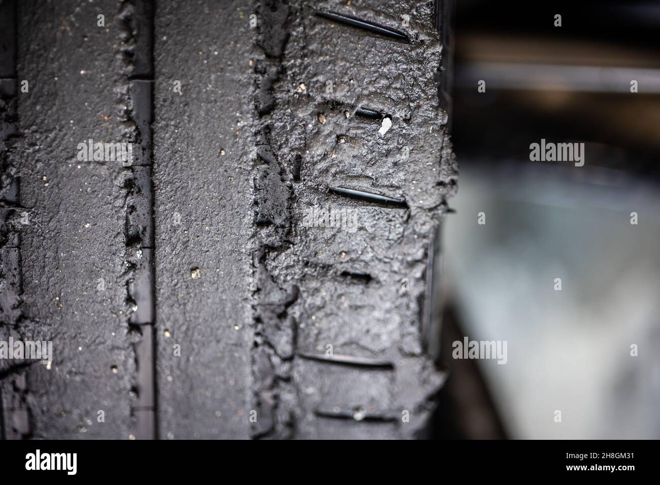 pneus Reifen Reifen während des Vorsaison-Tests der FIA Formel-E-Weltmeisterschaft 2021-22 auf dem Circuit Ricardo Tormo vom 28. November bis 2. Dezember 2021 in Valencia, Spanien - Foto: Germain Hazard/DPPI/LiveMedia Stockfoto